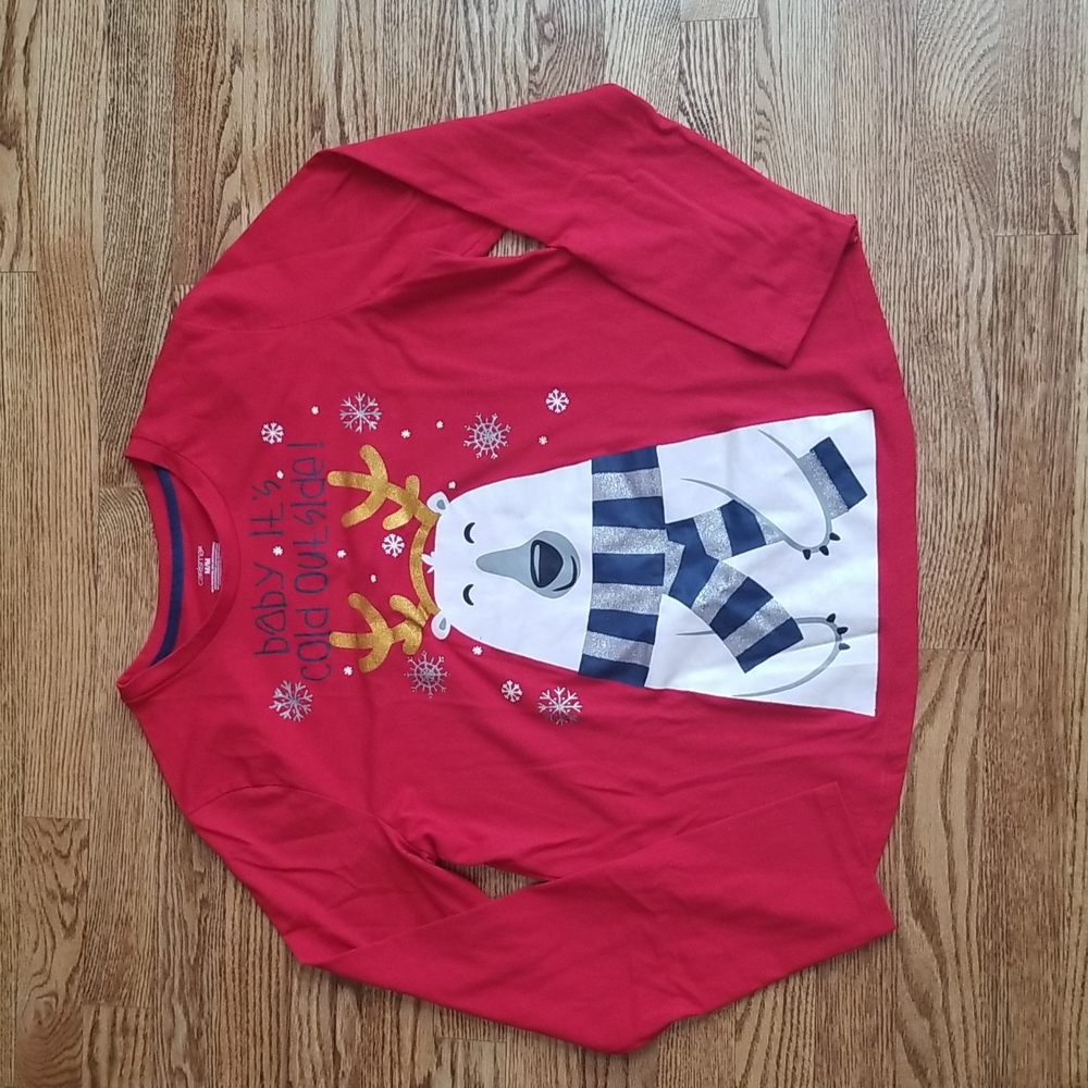 (M) Carisma Graphic Holiday Festive Long Sleeve Lightweight T-Shirt Fun Anytime